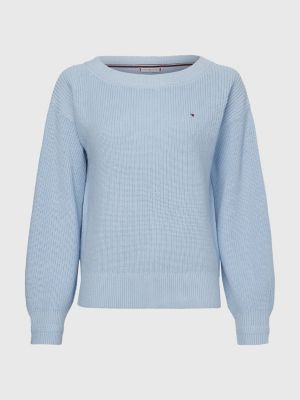 relaxed trui boothals | BLAUW Tommy Hilfiger