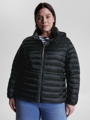 Curve Water Repellent Down Puffer Jacket | BLACK | Tommy Hilfiger