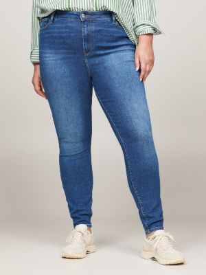 Curve Harlem High Rise Super Skinny TH Flex Jeans | DENIM | Tommy Hilfiger
