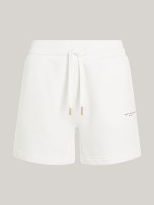 shorts 1985 collection signature relaxed fit bianco da donne tommy hilfiger