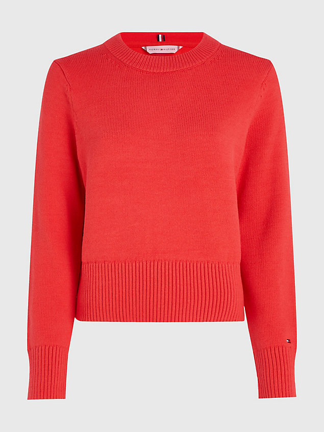 orange 1985 collection regular fit pullover für damen - tommy hilfiger