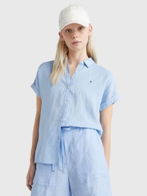 Linen Regular Shirt | BLUE | Tommy Hilfiger