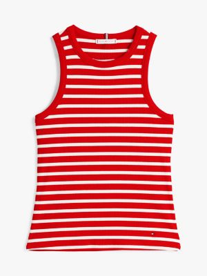 multi ribbed slim tank top for women tommy hilfiger