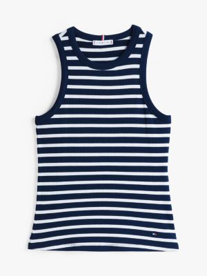 multi ribbed slim tank top for women tommy hilfiger