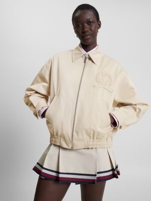 Crest Relaxed Fit Twill Coach Jacket