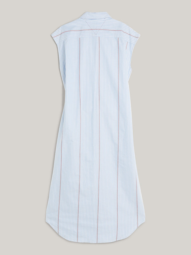blue crest global stripe relaxed shirt dress for women tommy hilfiger