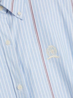 Crest Global Stripe Relaxed Shirt Dress | Blue | Tommy Hilfiger