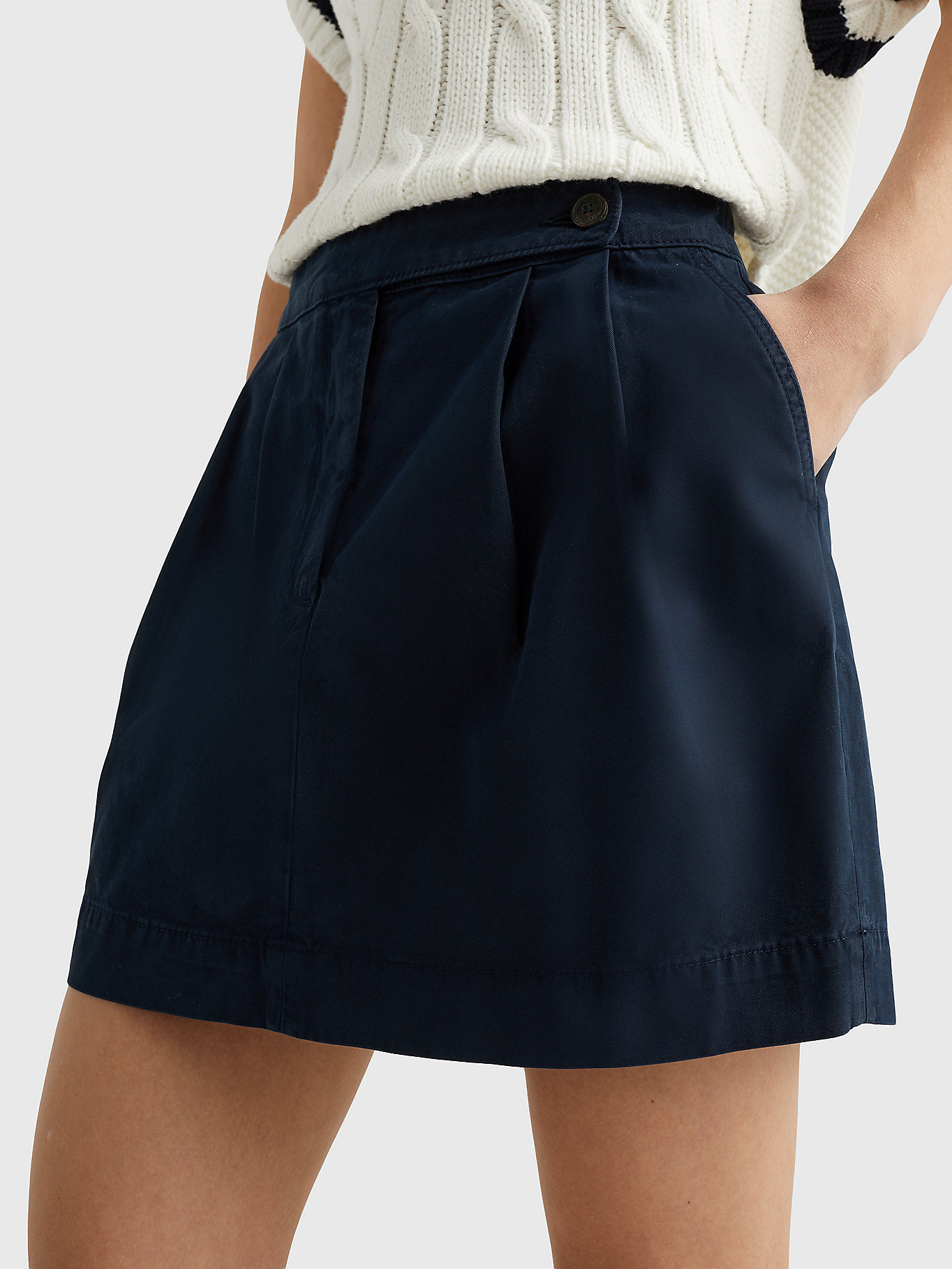 Pleated Mini Skirt | BLUE | Tommy Hilfiger