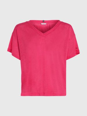 Roze tommy best sale hilfiger shirt