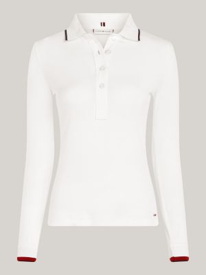Camisa polo tommy hilfiger feminina slim global stripe original em Promoção  na Americanas