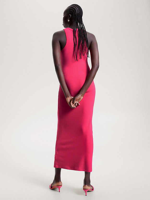 Ribbed Bodycon Maxi Dress | PINK | Tommy Hilfiger