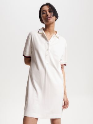 | Hilfiger Stripe | Tommy Global Mini Dress Polo White
