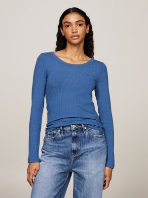 Blue tommy hilfiger top on sale