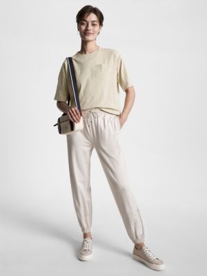 Relaxed Fit Halbarm-T-Shirt | Tommy Beige | Hilfiger