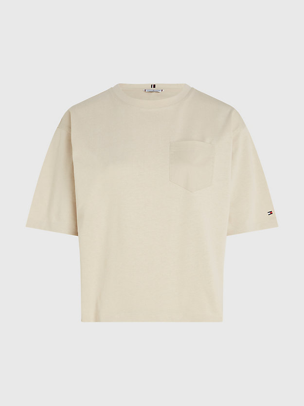 Hilfiger | Fit Halbarm-T-Shirt Relaxed Tommy | Beige