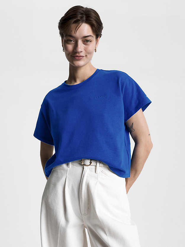 Modern Relaxed Fit T-Shirt | Blau | Tommy Hilfiger