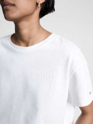 Weiß | T-Shirt Fit Modern Tommy Relaxed Hilfiger |