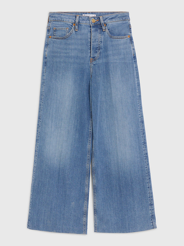 denim high rise wide leg jeans for women tommy hilfiger