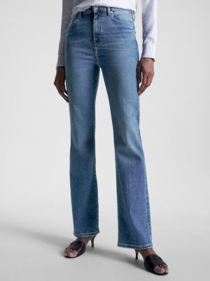 Bootcut Jeans Mit Hohem Bund Und Fade Effekt Denim Tommy Hilfiger 5804