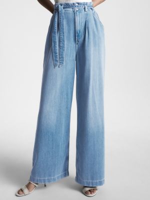 Jean discount taille froncée