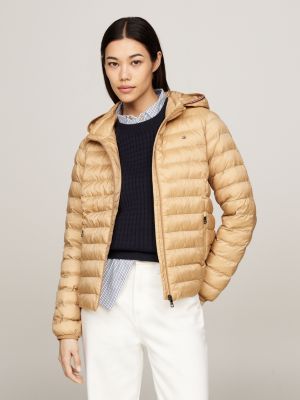 Yellow puffer jacket tommy hilfiger sale