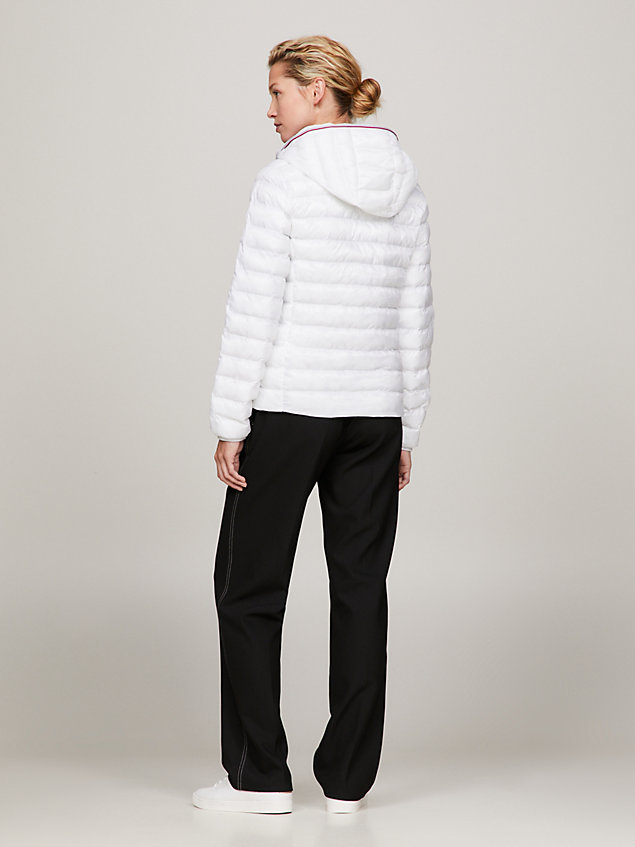 white global stripe lightweight padded jacket for women tommy hilfiger