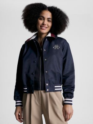 Varsity bomberjack met logo Blauw Tommy Hilfiger