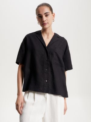 Tommy hilfiger linen store short sleeve shirt