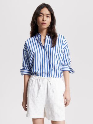 Tommy hilfiger store white striped shirt