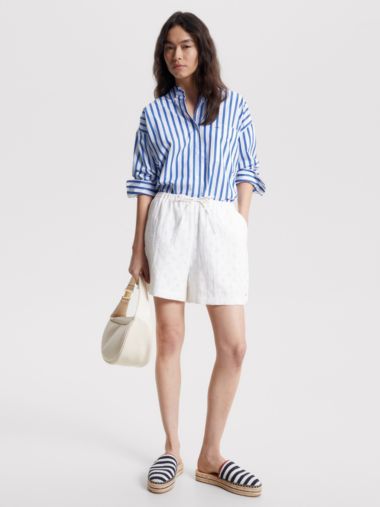 Tommy Icons Stripe Oversized Shirt