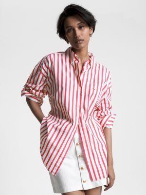 Tommy hilfiger striped clearance shirts