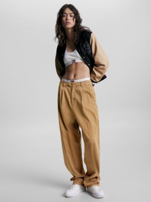 Tommy Hilfiger x Shawn Mendes High Rise Trousers BROWN Tommy Hilfiger