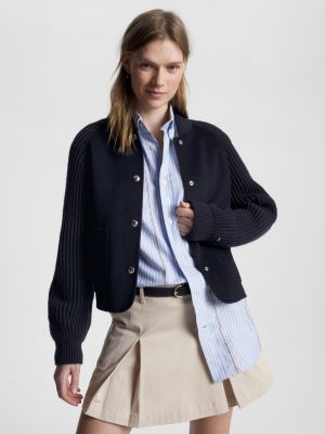 gilet zippé tommy hilfiger femme