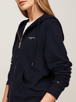 TOMMY HILFIGER: Sudadera para mujer, Azul Oscuro  Sudadera Tommy Hilfiger  WW0WW40274 en línea en