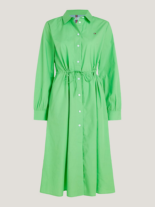 Robe chemise 1985 Collection en popeline SPRING LIME pour femmes TOMMY HILFIGER
