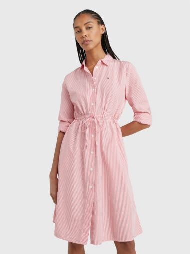 Ithaca Stripe Poplin Shirt Dress
