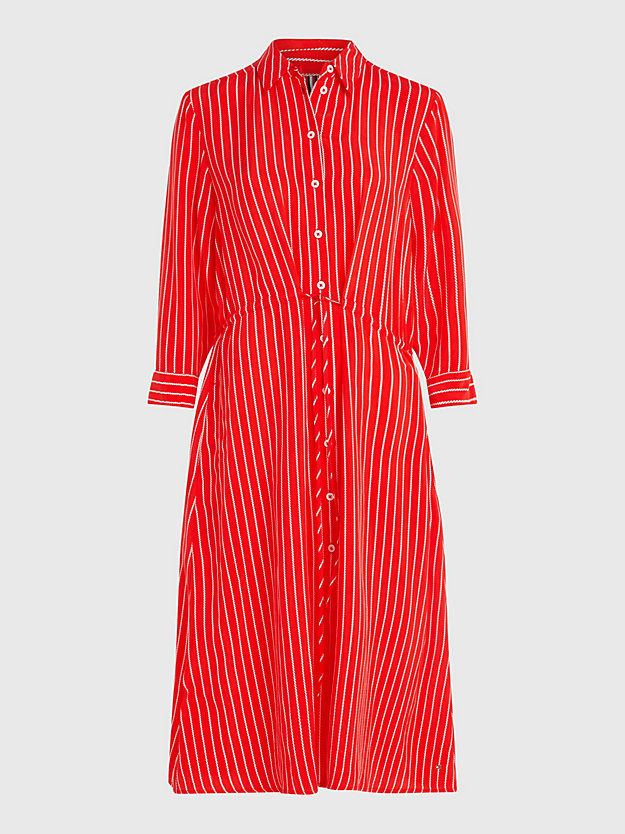 ROPE STP FIREWORKS Curve Stripe Midi Shirt Dress for women TOMMY HILFIGER
