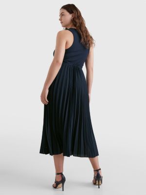 Tommy hilfiger best sale pleated midi dress