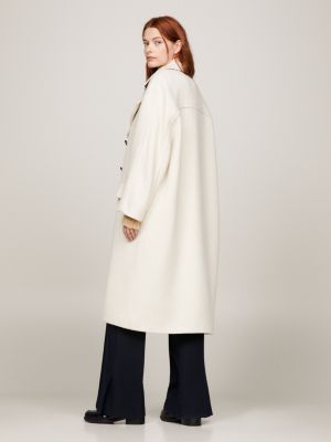 Long 2024 white peacoat