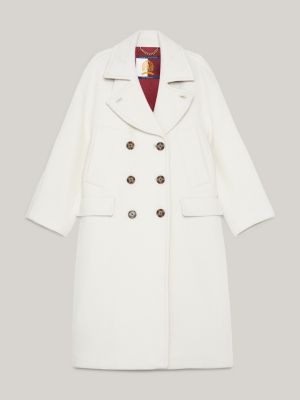 Tommy Hilfiger REVERSIBLE MONOGRAM TEDDY COAT - Winter coat - off