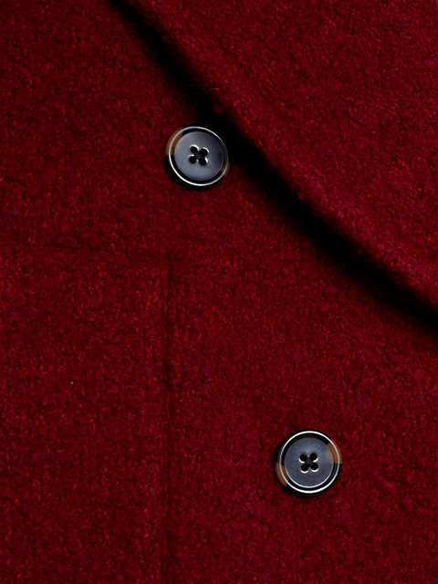 red textured double breasted relaxed peacoat for women tommy hilfiger