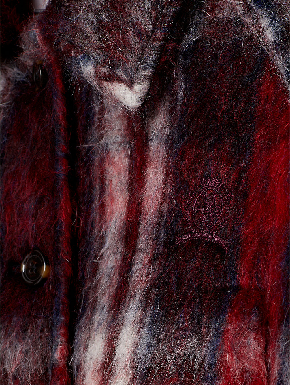 veste courte à motif tartan red pour femmes tommy hilfiger