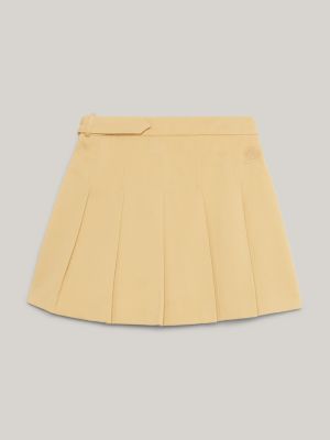 Flare Pleated Belted Chino Mini Skirt | BEIGE | Tommy Hilfiger