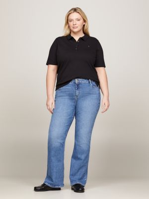 black curve 1985 collection regular fit poloshirt für damen - tommy hilfiger