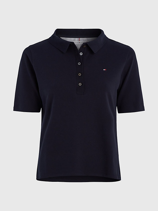 blue curve 1985 collection regular fit polo for women tommy hilfiger
