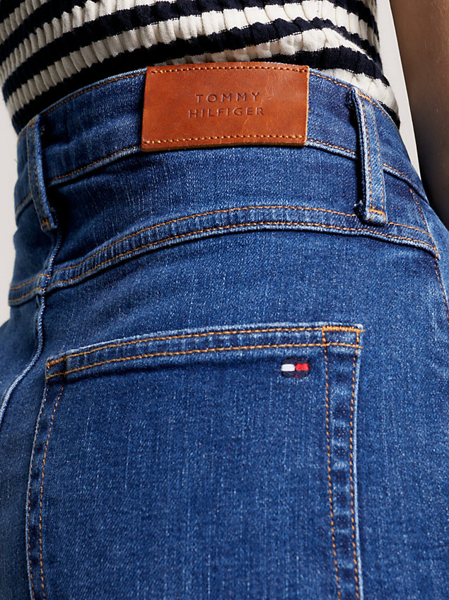 denim high rise tapered jeans for women tommy hilfiger