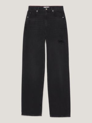 Black High Rise Wide Leg Jeans