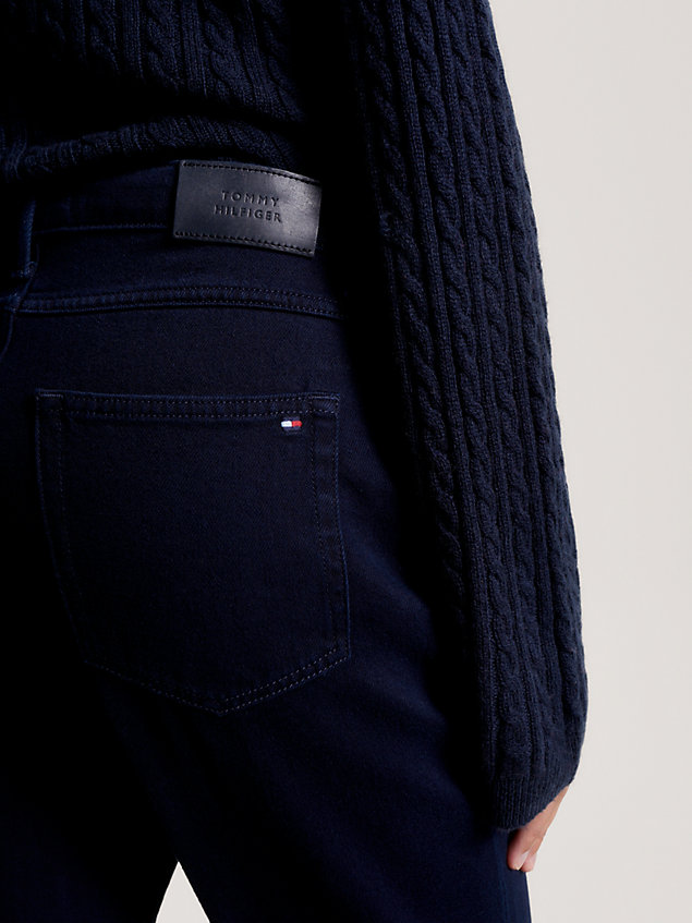 denim high rise tapered black jeans for women tommy hilfiger