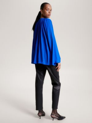GRECERELLE Dames Tops Casual Lange Mouwen Tuniek Tops Dames Geplooide V