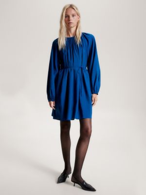 Long sleeve midi outlet fit and flare dress